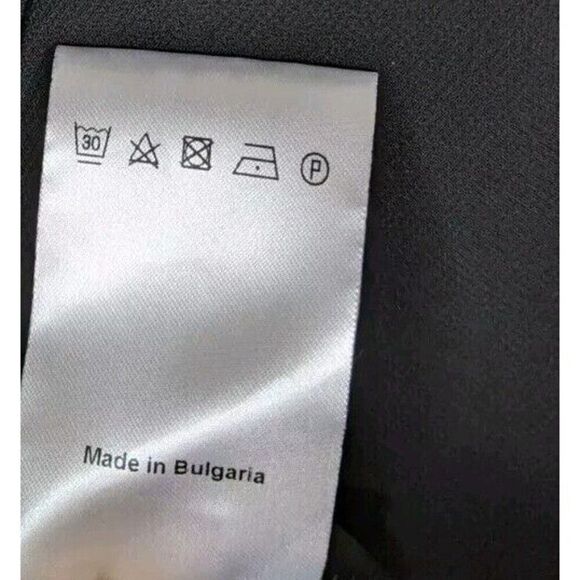 Sandro Roxane Solid Black Mesh Gathered Sleeveless Mini Dress Size Medium - Picture 11 of 12